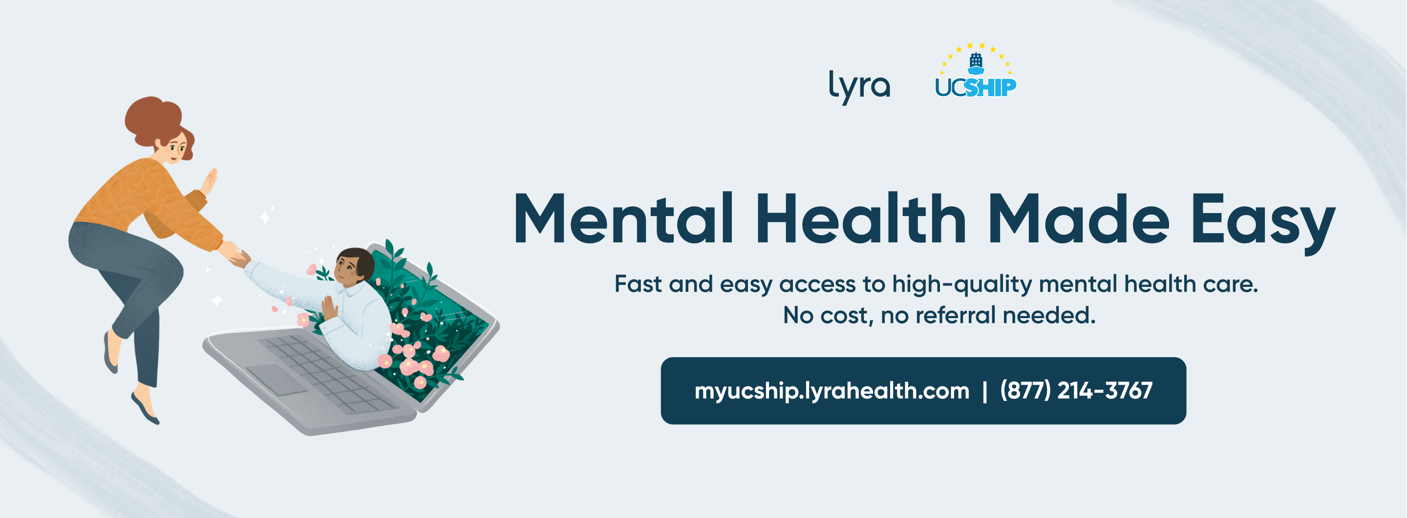 Lyra: mental health made easy banner